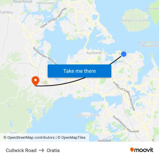 Cullwick Road to Oratia map