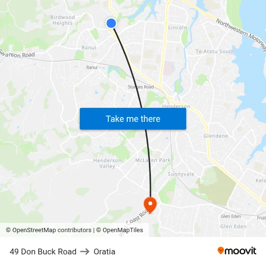 49 Don Buck Road to Oratia map