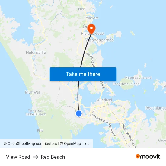 View Road to Red Beach map