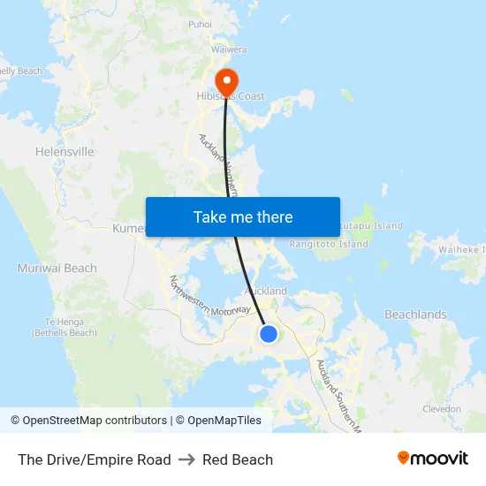 The Drive/Empire Road to Red Beach map