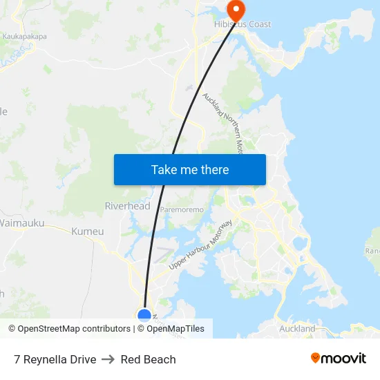 7 Reynella Drive to Red Beach map