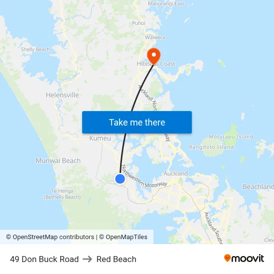 49 Don Buck Road to Red Beach map