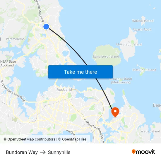 Bundoran Way to Sunnyhills map