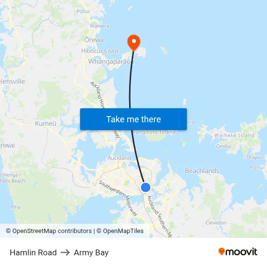 Hamlin Road to Army Bay map