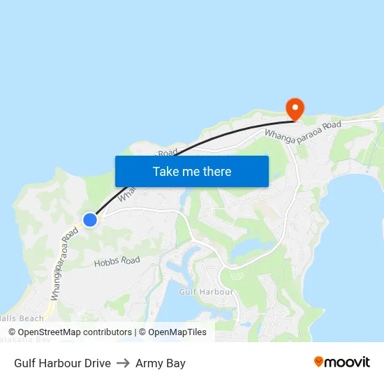 Gulf Harbour Drive to Army Bay map