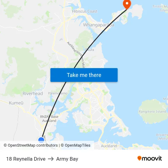 18 Reynella Drive to Army Bay map