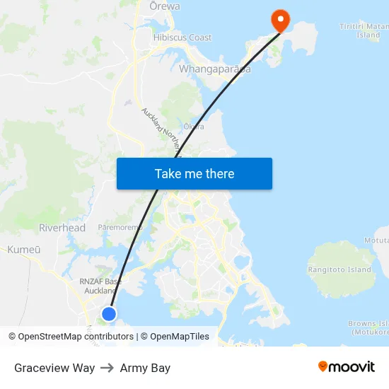 Graceview Way to Army Bay map