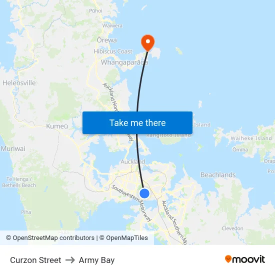 Curzon Street to Army Bay map