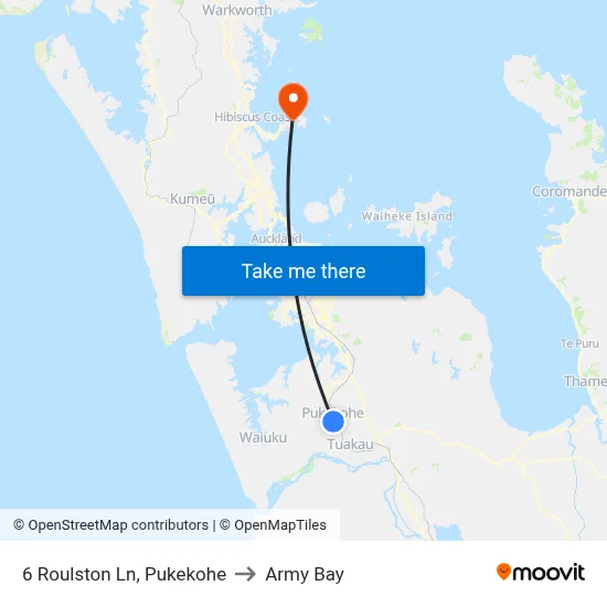 6 Roulston Ln, Pukekohe to Army Bay map