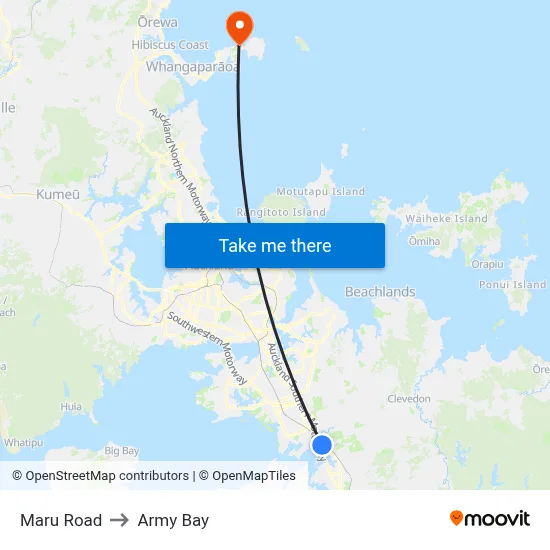 Maru Road to Army Bay map