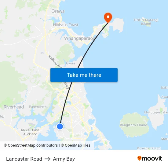 Lancaster Road to Army Bay map