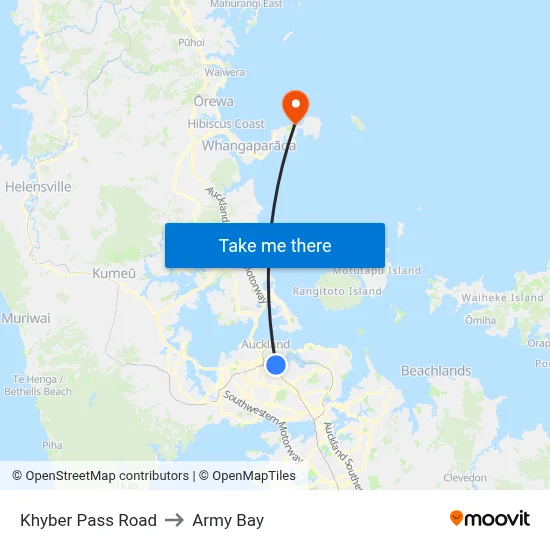 Khyber Pass Road to Army Bay map