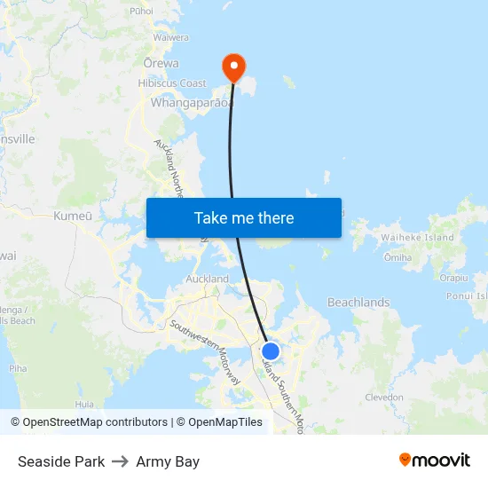 Seaside Park to Army Bay map