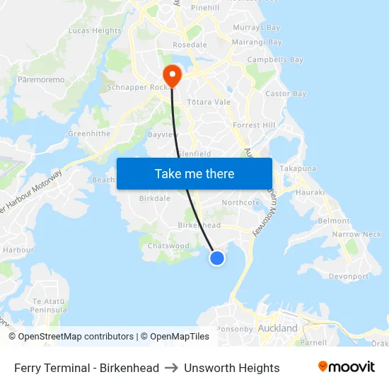 Ferry Terminal - Birkenhead to Unsworth Heights map