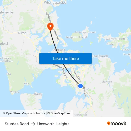 Sturdee Road to Unsworth Heights map