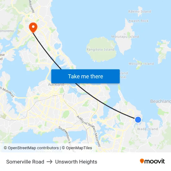 Somerville Road to Unsworth Heights map