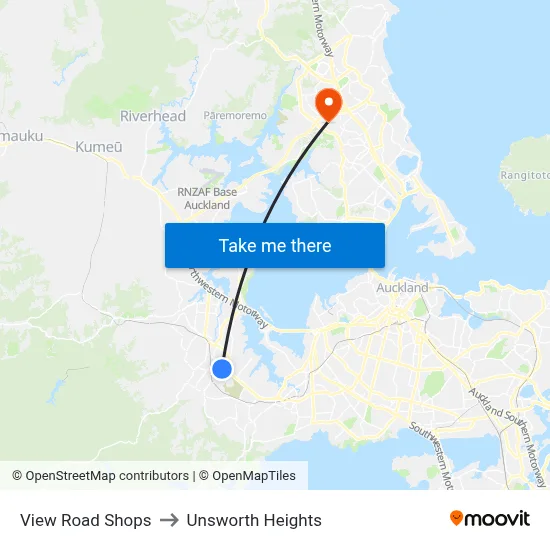 View Road Shops to Unsworth Heights map