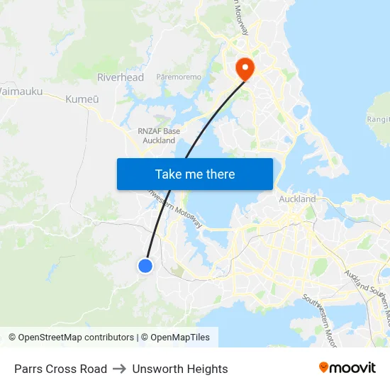 Parrs Cross Road to Unsworth Heights map