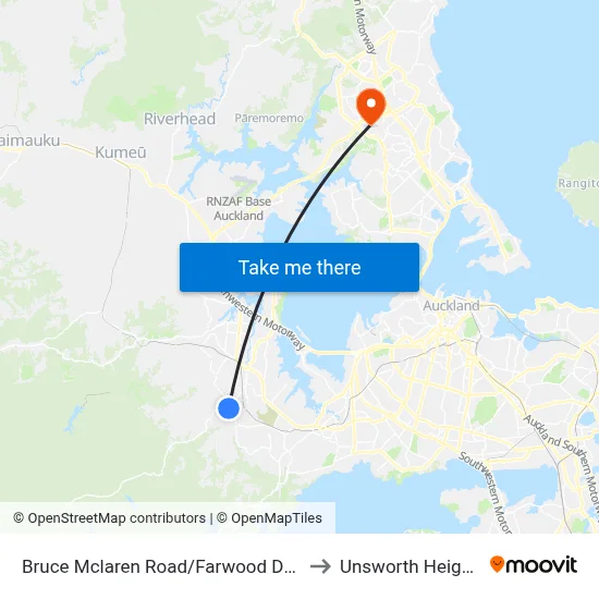 Bruce Mclaren Road/Farwood Drive to Unsworth Heights map