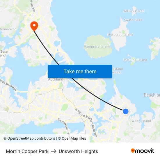 Morrin Cooper Park to Unsworth Heights map