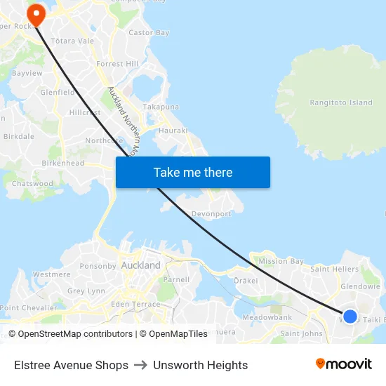 Elstree Avenue Shops to Unsworth Heights map