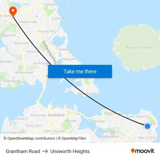 Grantham Road to Unsworth Heights map