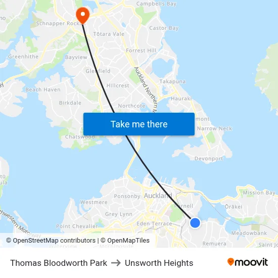 Thomas Bloodworth Park to Unsworth Heights map