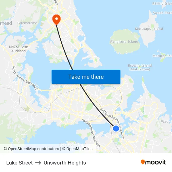 Luke Street to Unsworth Heights map