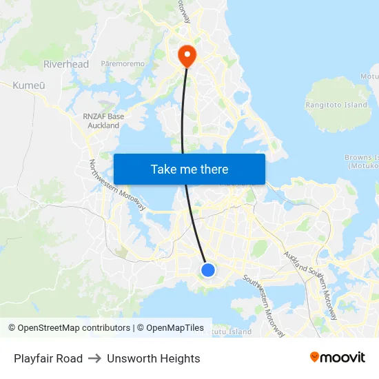 Playfair Road to Unsworth Heights map