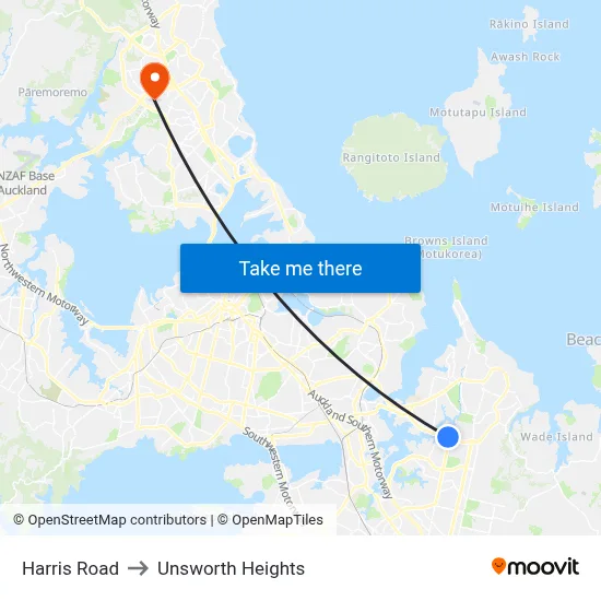 Harris Road to Unsworth Heights map