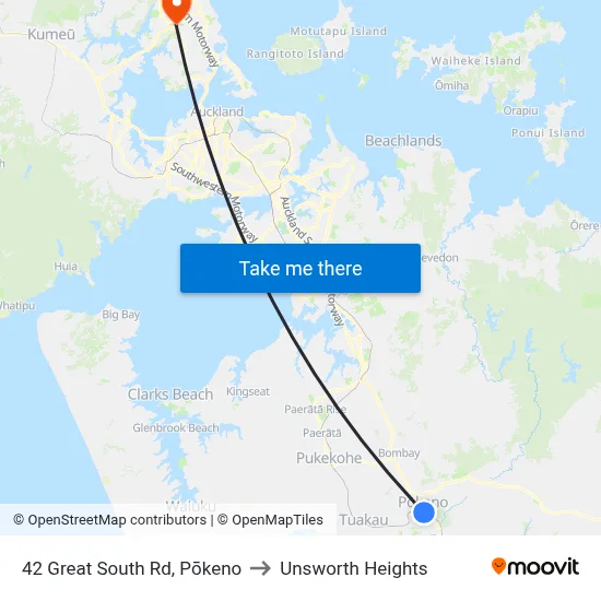 42 Great South Rd, Pōkeno to Unsworth Heights map