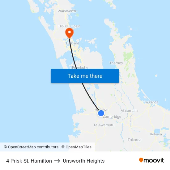 4 Prisk St, Hamilton to Unsworth Heights map