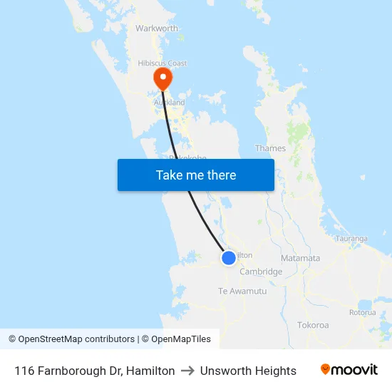 116 Farnborough Dr, Hamilton to Unsworth Heights map