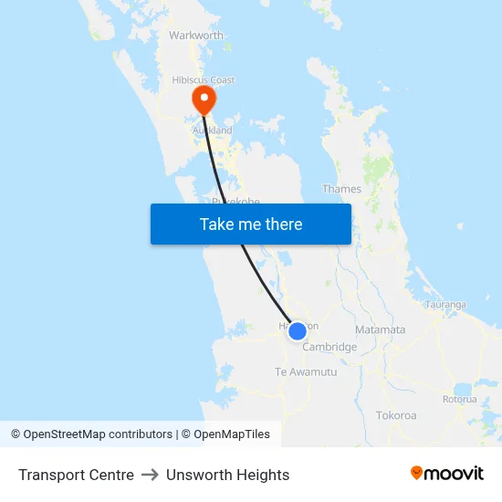 Transport Centre to Unsworth Heights map