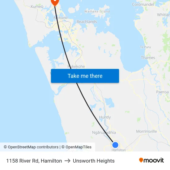 1158 River Rd, Hamilton to Unsworth Heights map