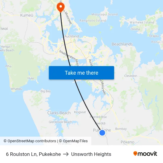 6 Roulston Ln, Pukekohe to Unsworth Heights map