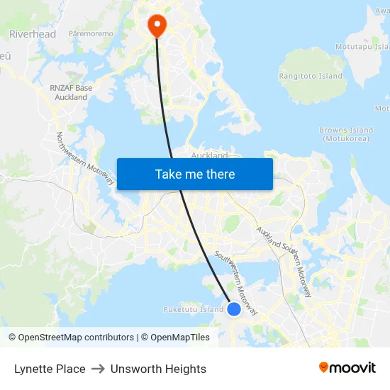 Lynette Place to Unsworth Heights map