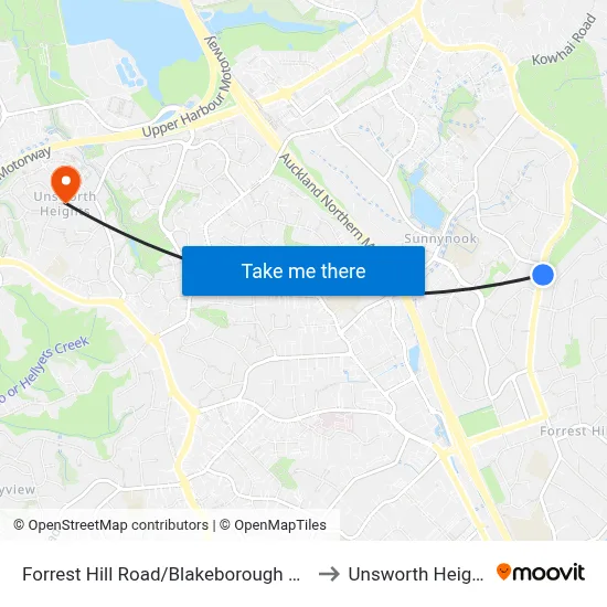 Forrest Hill Road/Blakeborough Drive to Unsworth Heights map