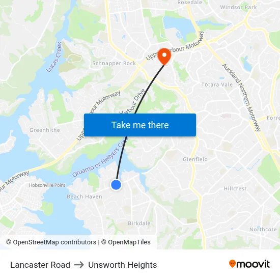 Lancaster Road to Unsworth Heights map