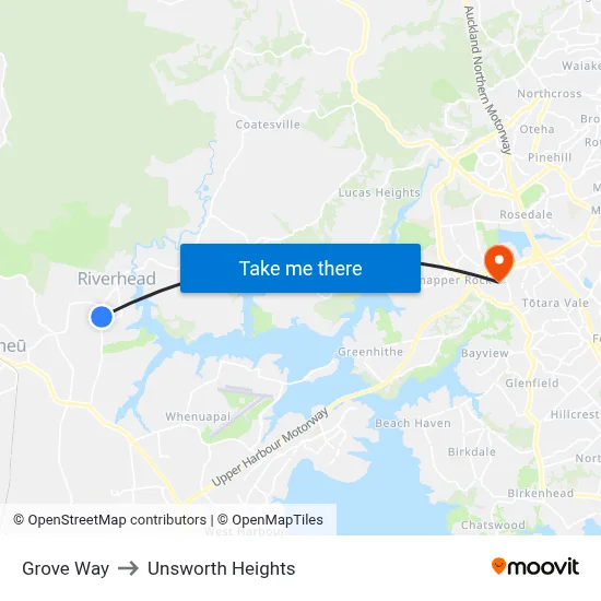 Grove Way to Unsworth Heights map
