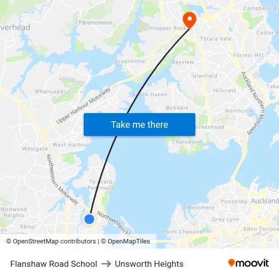 Flanshaw Road School to Unsworth Heights map
