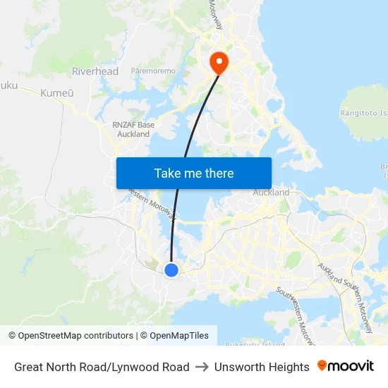 Great North Road/Lynwood Road to Unsworth Heights map
