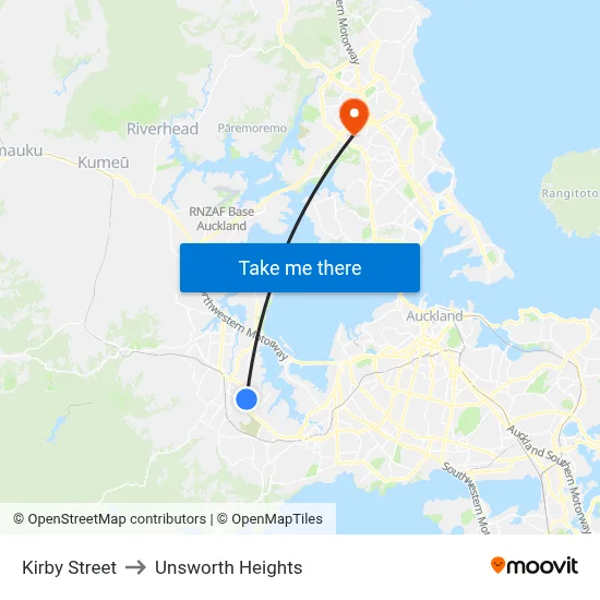 Kirby Street to Unsworth Heights map