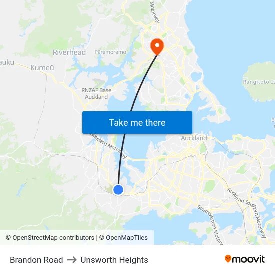 Brandon Road to Unsworth Heights map