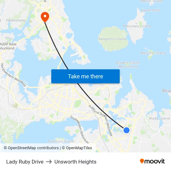 Lady Ruby Drive to Unsworth Heights map