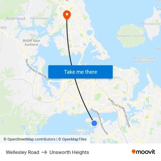 Wellesley Road to Unsworth Heights map