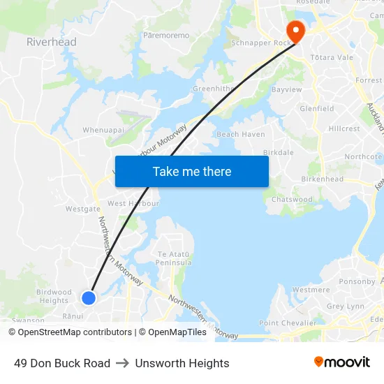 49 Don Buck Road to Unsworth Heights map