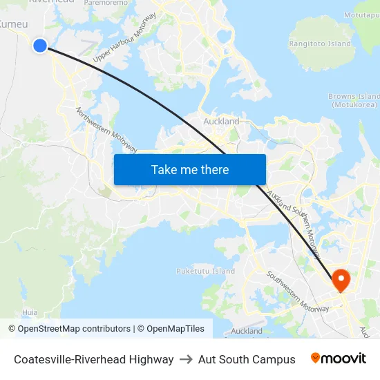 Coatesville-Riverhead Highway to Aut South Campus map