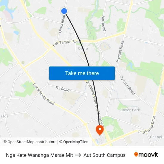 Nga Kete Wananga Marae Mit to Aut South Campus map