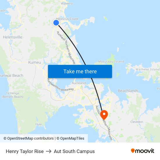 Henry Taylor Rise to Aut South Campus map
